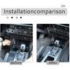 Carbon Fiber Central Control Storage Box Side Trim Fit For Toyota Tacoma 2015-20