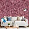 Pink Black Leopard Blue Wallpaper 22.83"X118" Waterproof Wallpaper for Living Room/Bedroom/Bathroom PVC Wall Sticker