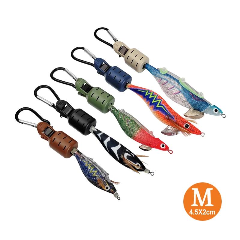 6pcs Webfoot Octopus Egi Hooks Cover Cuttlefish Umbrella Lure Cap with Carabiner Sea Tackle New M1 Squid Jig Bait Protector