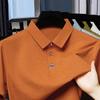 High Quality Short Sleeve Polo Shirt T-Shirt Men'S Business Casual Ice Top