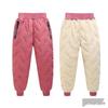 Children's Fleece-Lined Cotton Pants for Boys and Girls - Warm Winter Lambswool Outerwear