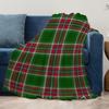 1 Stück Weihnachts-Karo-Kuscheldecke, Grün & Rot Tartan-Design, Gemütliche Feiertagsdekoration für Zuhause, Sofa, Weiche Decke für Weihnachten