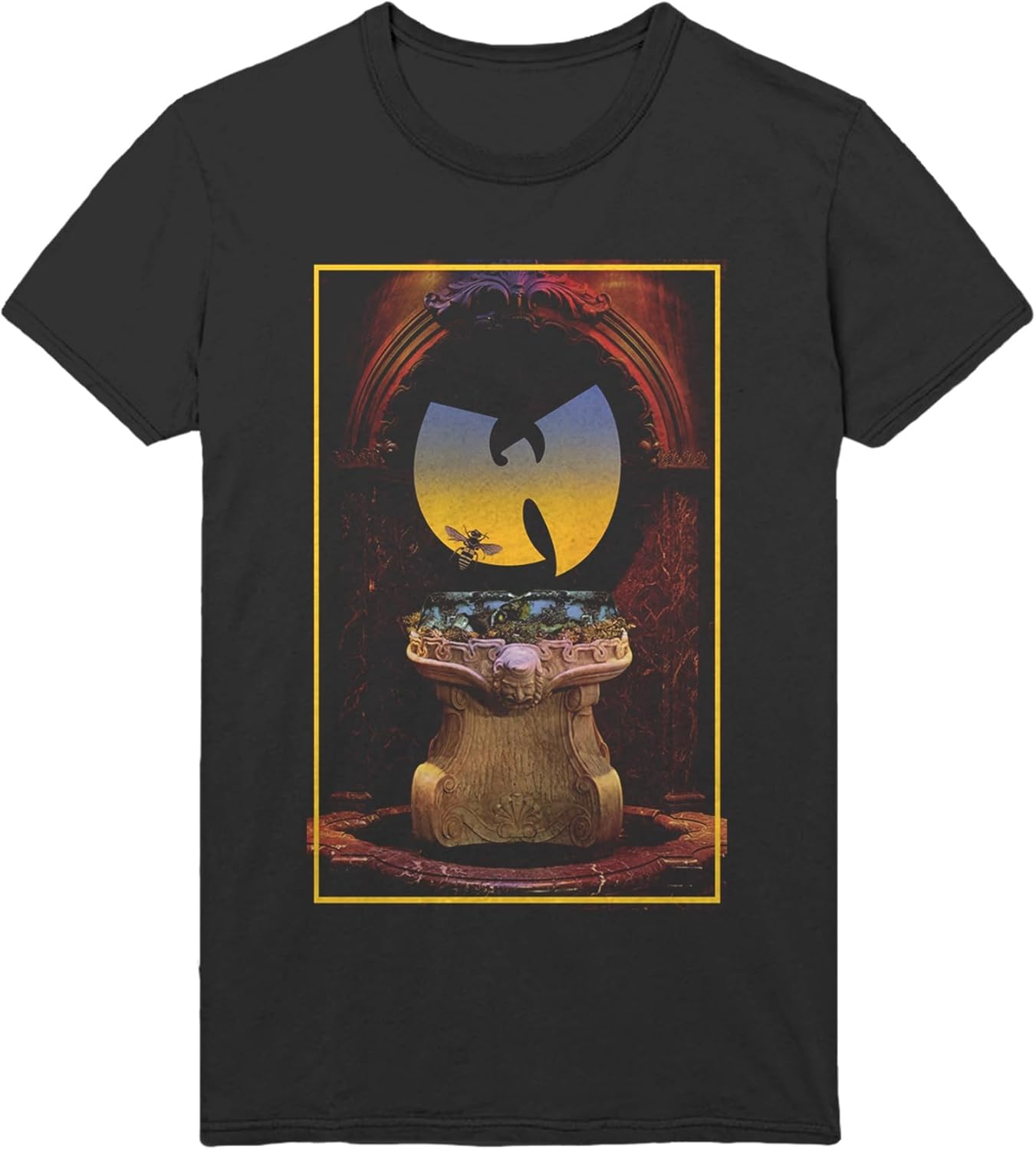 Wu-Tang Clan Unisex-Adult Wu-Tang Official Merch Bee with Bat Logo Tee S