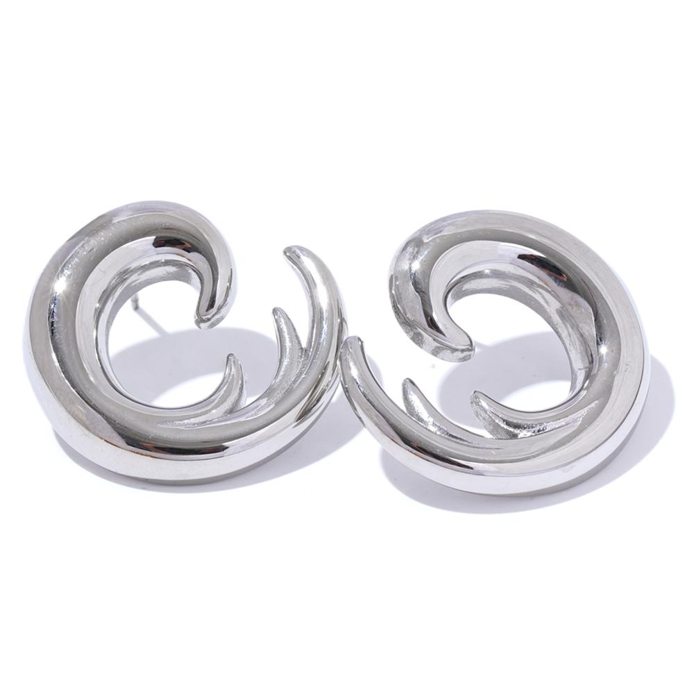 

Yhpup 316L Stainless Steel Charm Geometric Unusual Earrings Gold Silver Color Metal Anti Allergic Personalized Jewelry for Women
