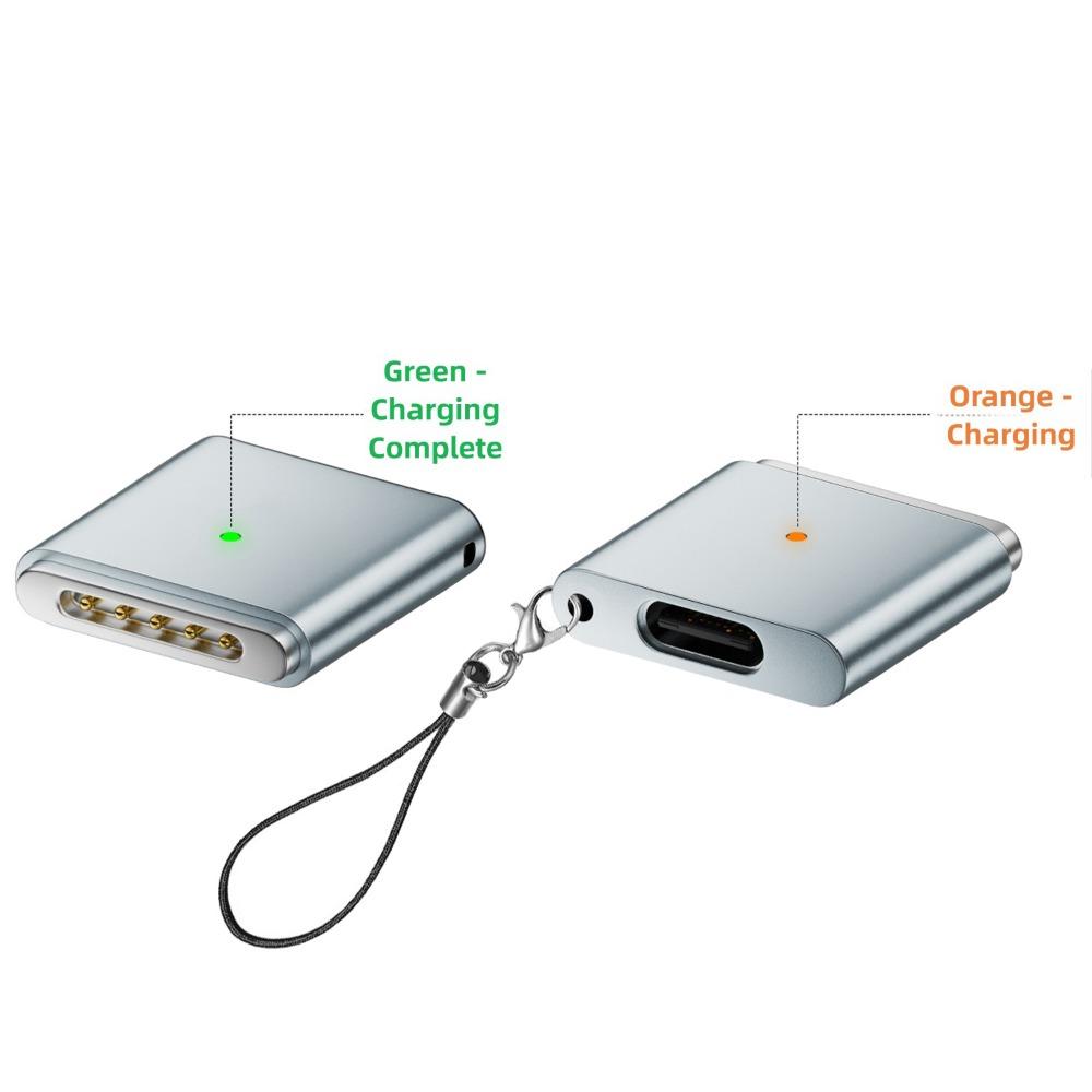 Indicator Light USB Type-C Converter Laptop Connector for MacBook Air/Pro 13 14 15 16 M1/M2/M3/M4