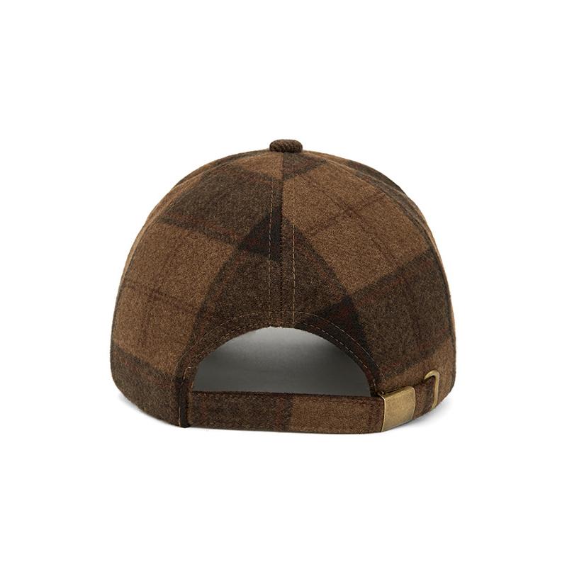Autumn Winter Women's Plaid Baseball Cap Vintage Cap Men's Sun Hat British Hat