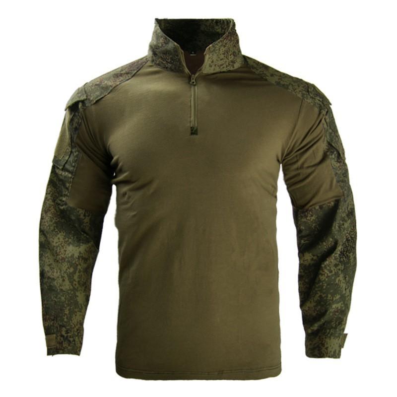Hanye Outdoor Frog Training Suit Camouflage Thin Long-sleeved Combat Men Women s Tops S