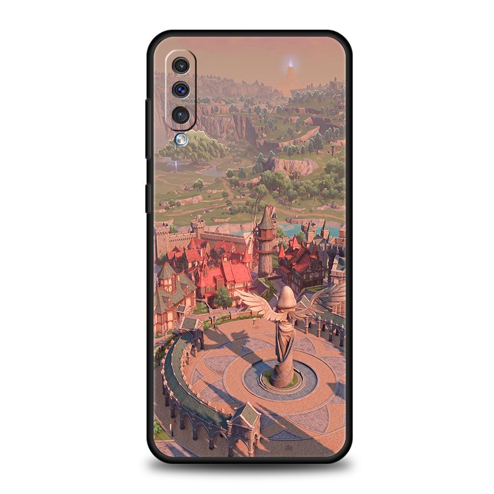 Etui na telefon Genshin Impact landscape do Samsung A54 A52 A14 A50 A70 A10 A30 A40 A20S A20E A02S A12 A22 A34 A42 A32 5G A04s