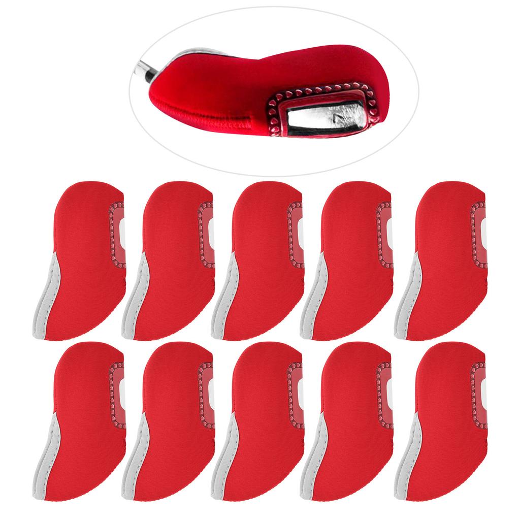 10Pcs Putter Head Cover Iron See Through Window Covers Putter or