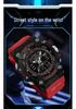 Sanda Dual-Movement Sports Watch with Countdown, Alarm, Night Light, Waterproof, and Multi-Function Features for Students.