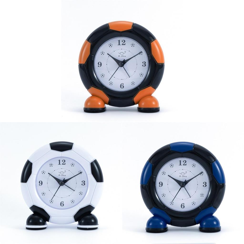 Soccer Ball Alarm Clock With Silent Scan Movement For Kids Bedroom Decor
