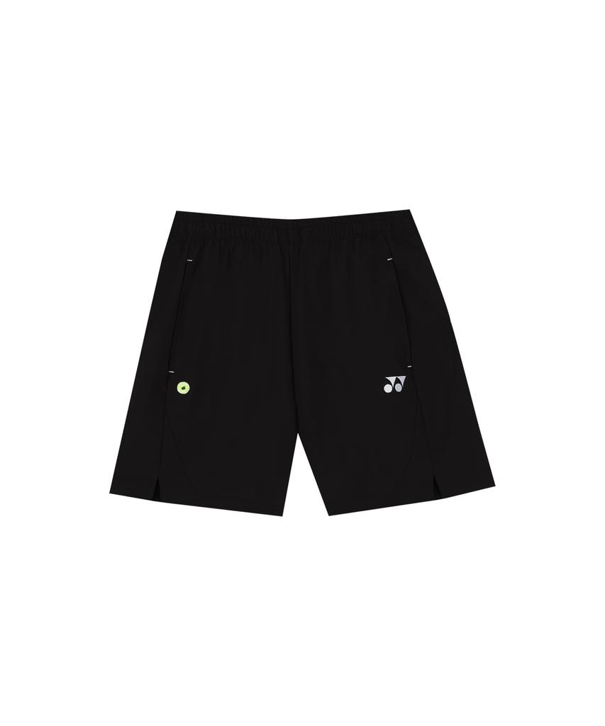 YONEX 265Ph001M Black/Light Grey Men'S Boucle Point Wappen Tennis Shorts