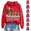 Unisex Stylish Printed Hoodie with Pockets Long Sleeve Pullover Sweatshirt for Casual Wear