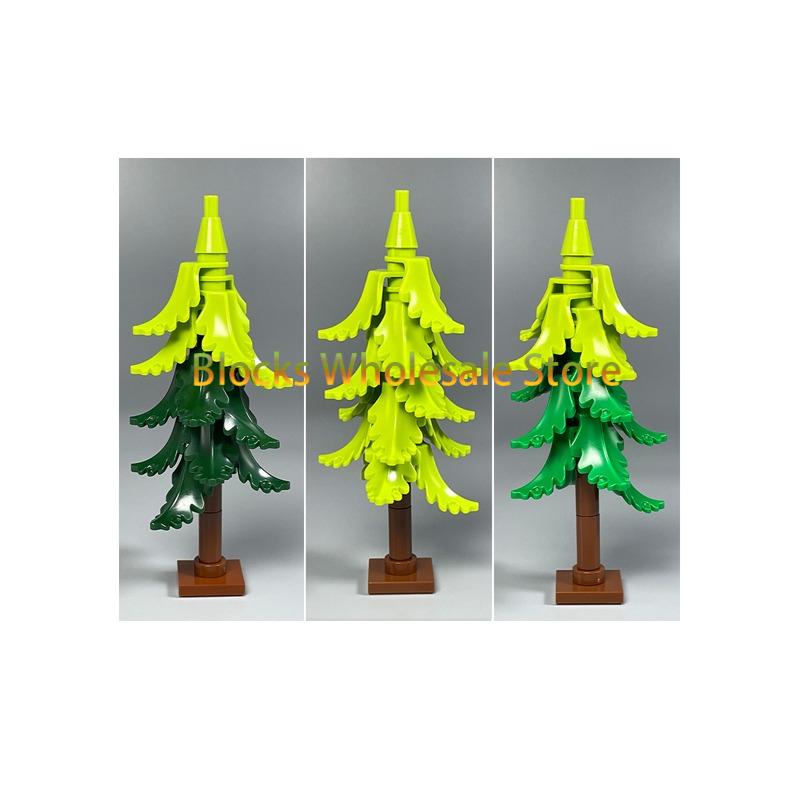 MOC Christmas Gift Present Assembly Toy Small Particle Building Block Set Christmas Tree Fir Tree Scene Desktop Ornament