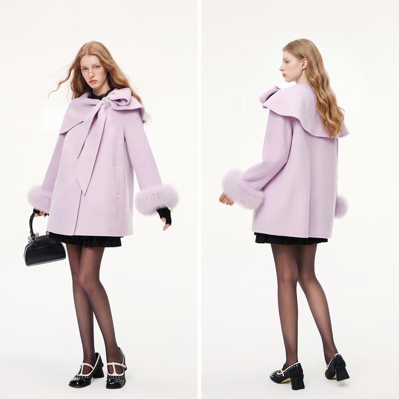 MISS COCOON Women's 100% Wool Mid-Length Coat