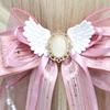 Mesh Ribbon Hair Bows Bowknot Wing Hair Clip for Women Teens Braid Holder Nonslip Barrettes Lady Hairstyle Accessories