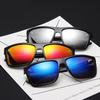 Fashion Square Non Polarized Sunglasses Men Vintage Plastic Male Sun Glasses Women Stylish Black Outdoor Sports Shades