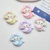 20/100PCS Cartoon mermaid lamb DIY cream gel phone case hair clip headband keychain refrigerator sticker resin accessory materia
