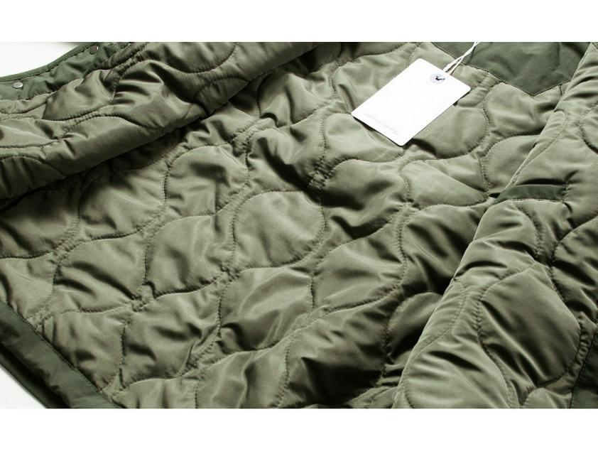 Men's Retro Quilted V-Neck Cotton Jacket