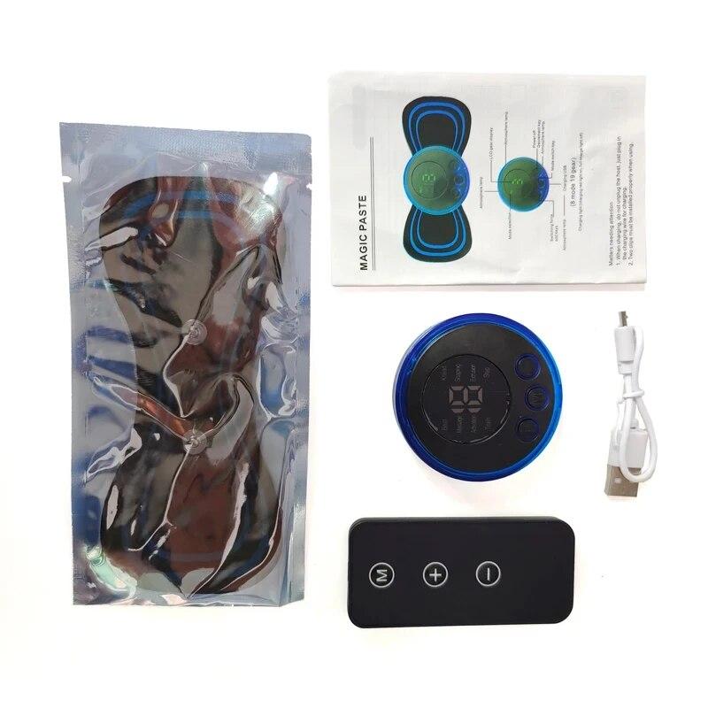 

Мини-перезаряжаемый массажер для шеи, портативный электрический массажер для шеи, шейный массажный пластырь, 8 режимов, 19 уровней, снятие мышечной усталости