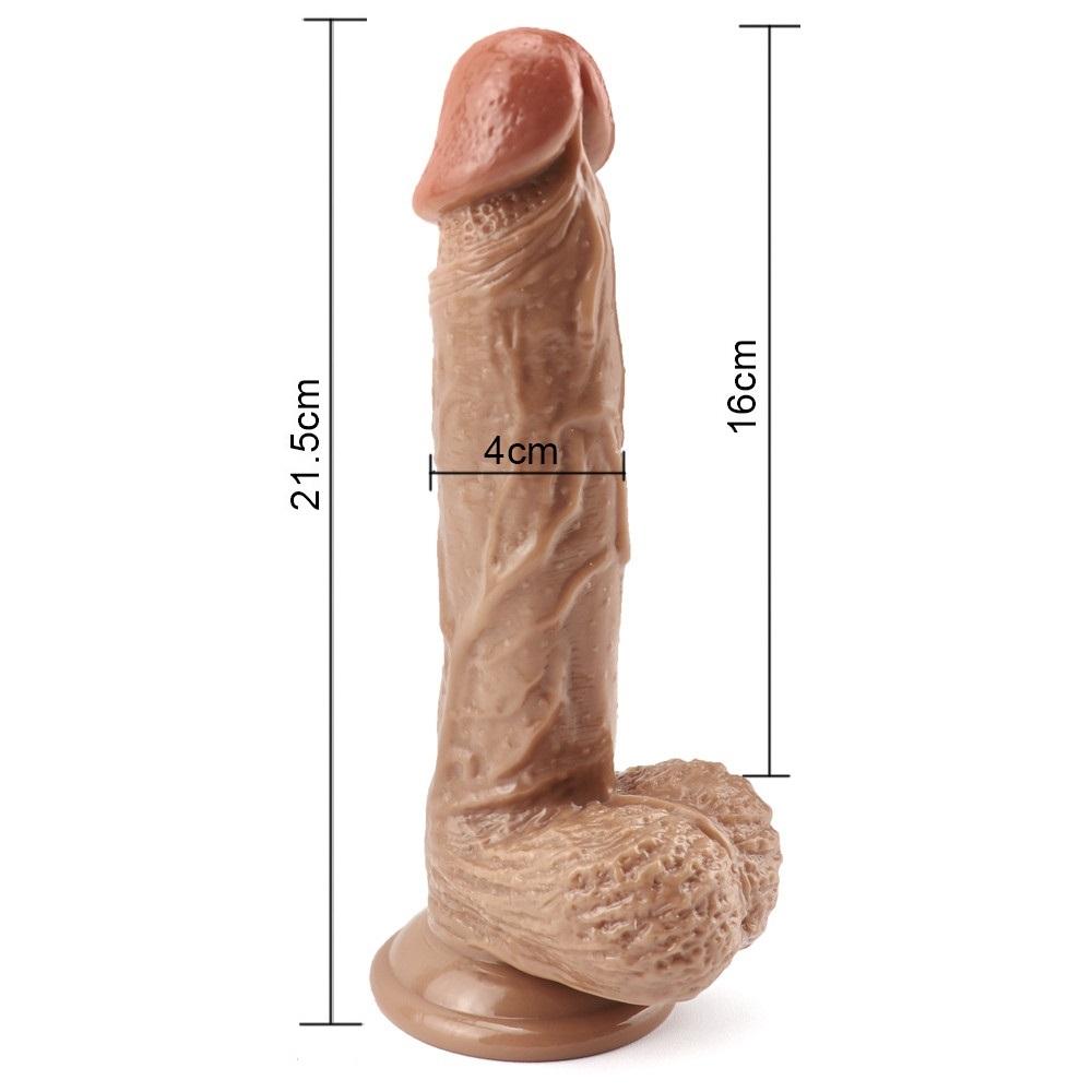 MoDi Realistic Dildo 8 Inch Dildo With Suction Cup For Women Vaginal G-spot And Anal Play 18+