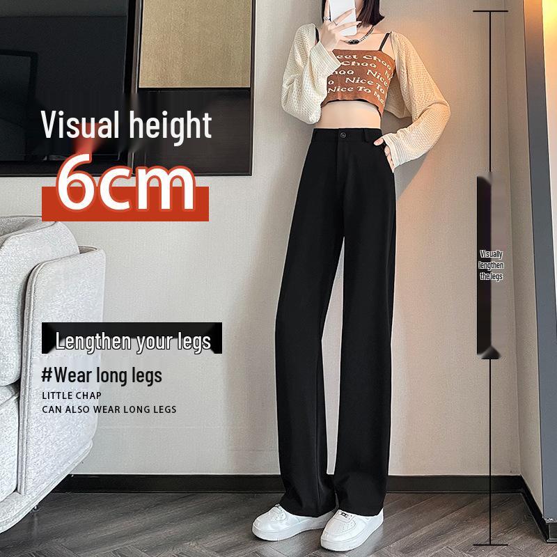 Damen High-Waist Schwarze Weitbein-Hose - Frühjahr/Herbst 2024 Kollektion