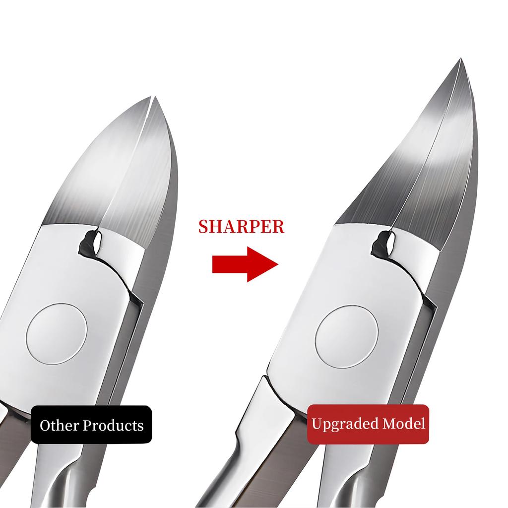 Stainless Steel Professional Nail Clippers For Thick Nails&Ingrown Toenails Sharp Curved Blade Cutter Manicure Pedicure Tool
