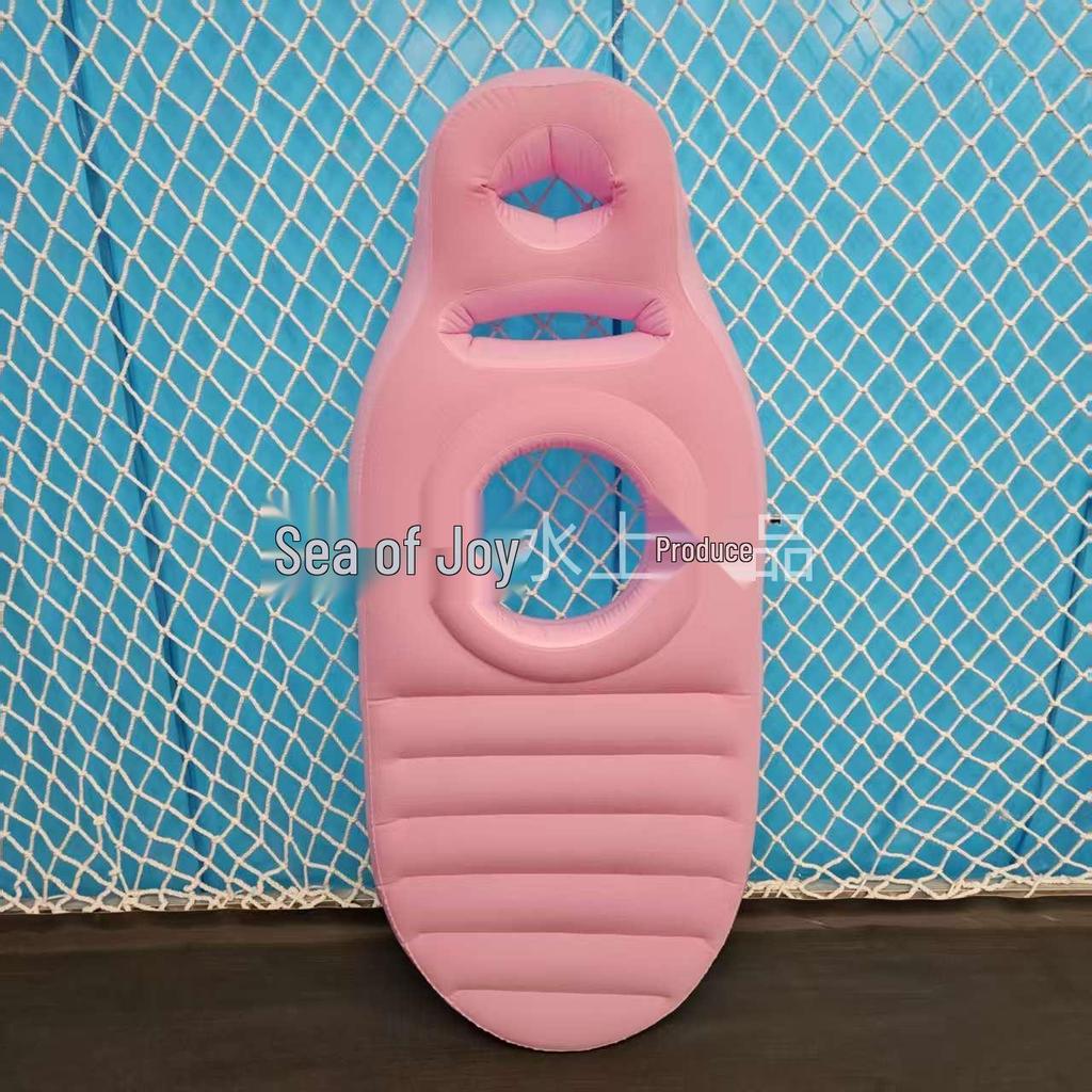 Inflatable Pregnancy Sleep Pad - Flocking Surface Prone Pillow