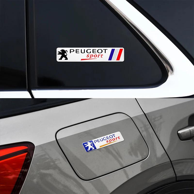3D Aluminum Alloy Peugeot Car Emblem Badge Decal Sticker for Peugeot 206 207 307 3008 2008 308 408 508 301 208 107