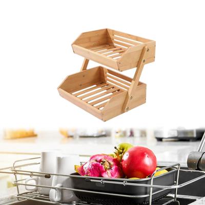 Bamboo Fruit Basket Desktop Storage Multipurpose Vegetable Bread Drink Holders for