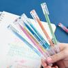 9pcs/box Morandi Color Gel Pens Set 0.5mm Handwriting Pen for DIY Scrapbook Students School Supplies Stationery Cute Pens