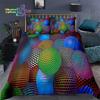 Abstract Geometric 3D Print Honeycomb Bedding Set Single Twin Full Queen King Size Bed Set Adult Kid Bedroom Bedding Gift
