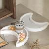 High Temperature Resistance Candlestick Mold Soft Plaster Molds Moon Tray Silicone Mold  Home Decor