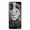 For Oppo Reno8 T 4G Case Luxury Tempered Glass Back Cover Hard Case For Reno8 T 4G 6.43" Capa Funda Animal Vividly Coque Wolf