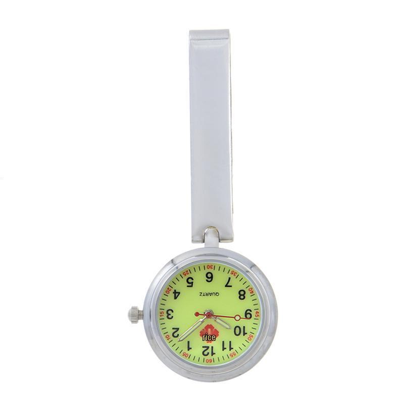 Engraved Women's Nurse Pendant Brooch Watch for Medical Use