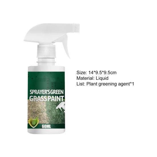 60ML Green Lawn Spray Universal Long Lasting Effect Multi-purpose All Natural Pet-Friendly Lawn Colorant for Yard