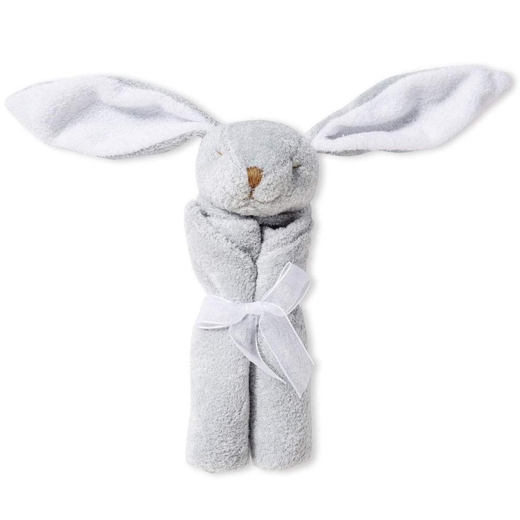 Kuscheltier Angeldear Tier Hase Graues Kaninchen Handtuch Babyparty Geschenk Mini Decke Plüsch Erstes Spielzeug Baby Neugeboren Offizielles Japanisches Produkt Inklusive Mulltuch