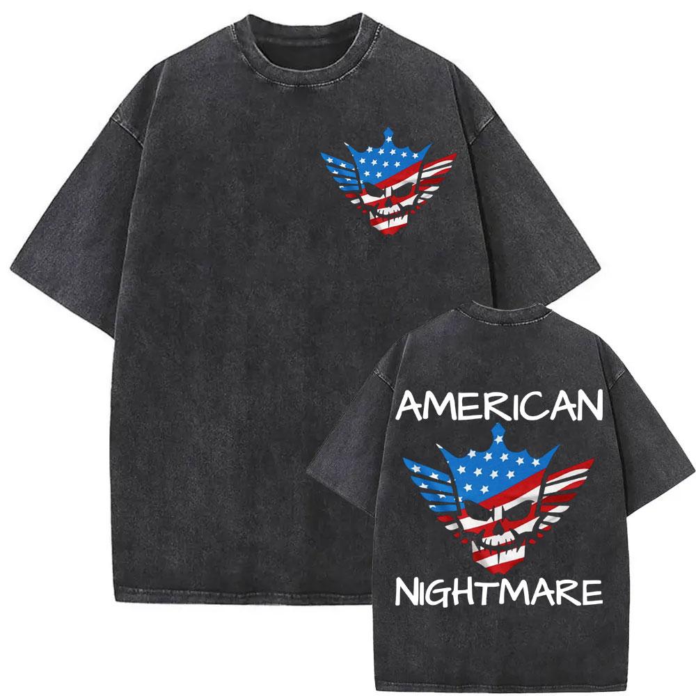 Cody Rhodes The American Nightmare Graphic T Shirt Unisex Women Fashion S Vintage Washed T Shirts Casual Cotton Oversized Tshirt