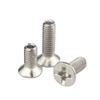 Vernickelter Kohlenstoffstahl Kreuzschlitz Flachsenkkopf M1 M1.2 M1.4 M1.6 M1.7 M2 M2.5 M3 M3.5 M4 M5 M6 Phillips Schrauben Bolzen