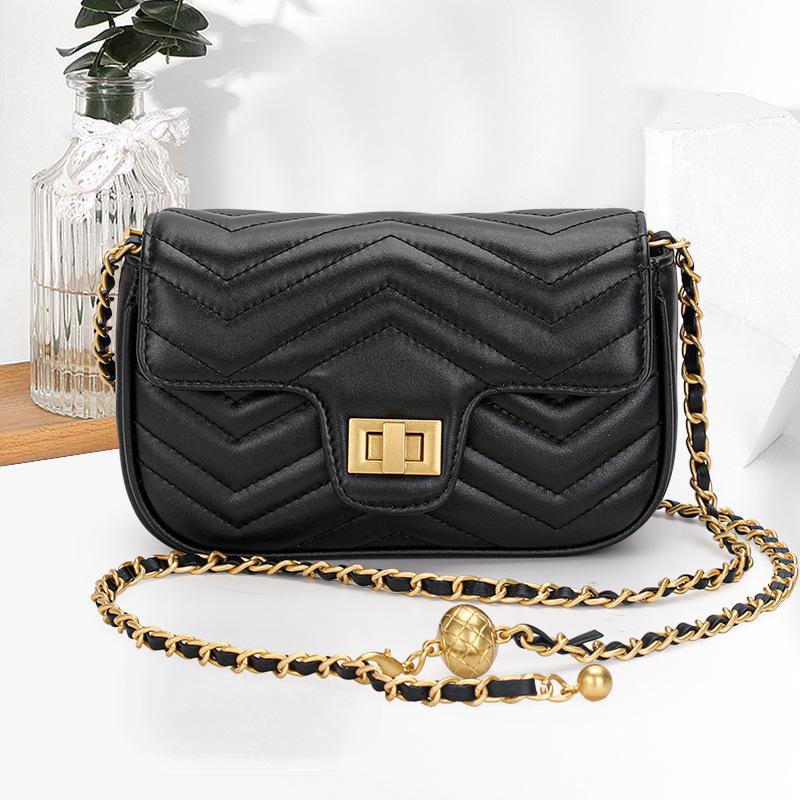 

Новая универсальная сумка для женщин, сумка-цепочка, сумка через плечо, летняя сумка, высококачественная квадратная сумка из натуральной кожи 20CMX7CMX13CM