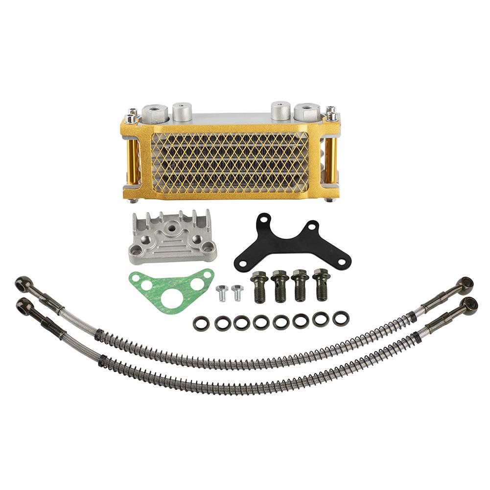 Motorcycle Oil Cooler Oil Radiator Kit For Honda Monkey Yamaha Kawasaki 50cc-140cc Pit Dirt Bike Scooter Moped Enduro Motocross
