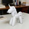 3D Printed Alpaca Figurine Horned Horse Statue Animal Sculpture Home Office Bedroom Desktop Decoration Ornament