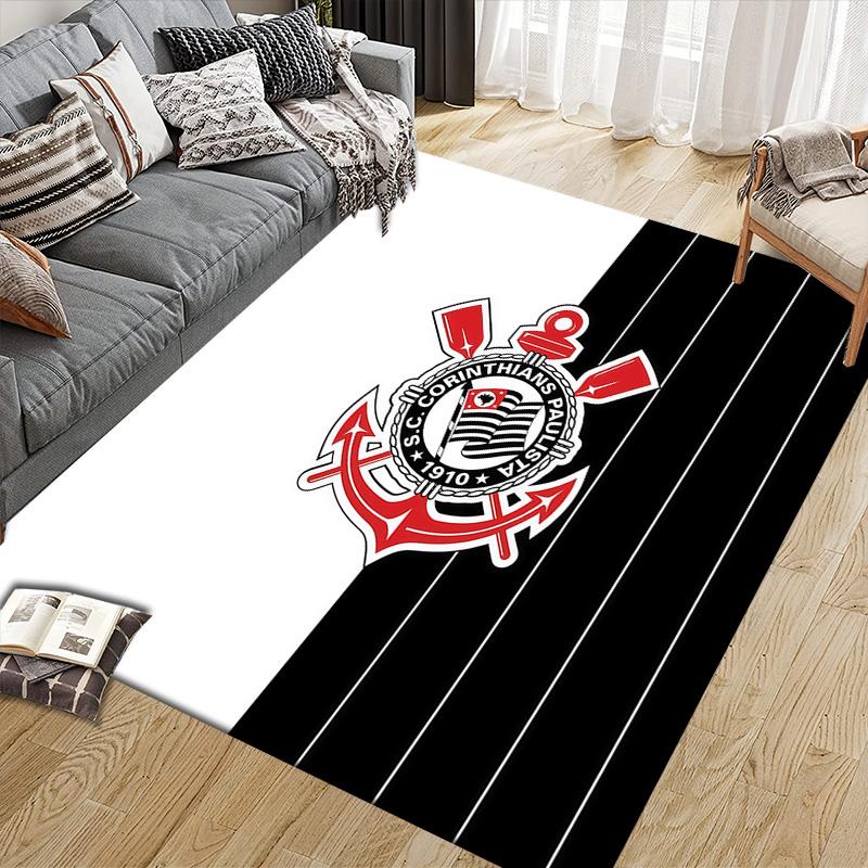 Cardiff City FC Flannel Pattern Square Carpet,Area Rug,Carpet Rug for Living Room Bedroom Sofa Playroom Decor,Non-slip Floor Mat