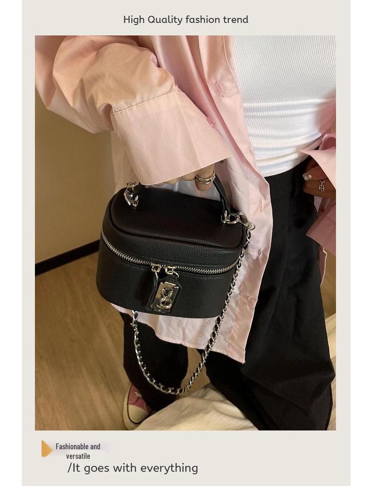 Women's Fashion Square Lock Chain Crossbody Bag