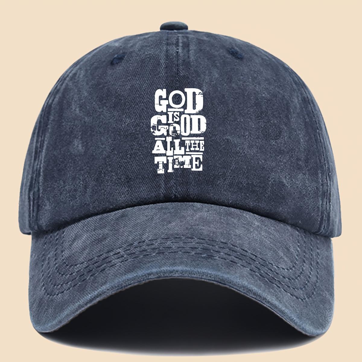 Printed Baseball Cap Urban Casual Trucker Hat Dad Hat Adjustable темно-синий