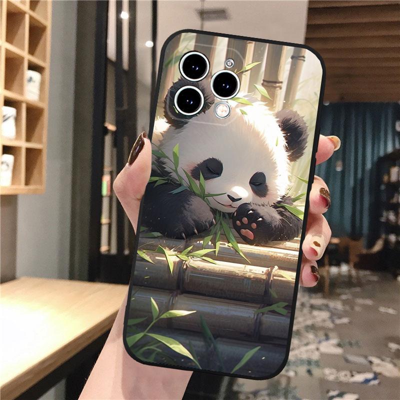 Panda Bear Phone Case For iphone 15 14 Pro Max 13 12 11 Pro Max XSMax XR 12 13 mini 14 Plus