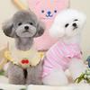 INS Pet Puppy Dog Clothes Cat Spring Summer Small Dog Cherry Flying Sleeve Thin Tank Top T-Shirt