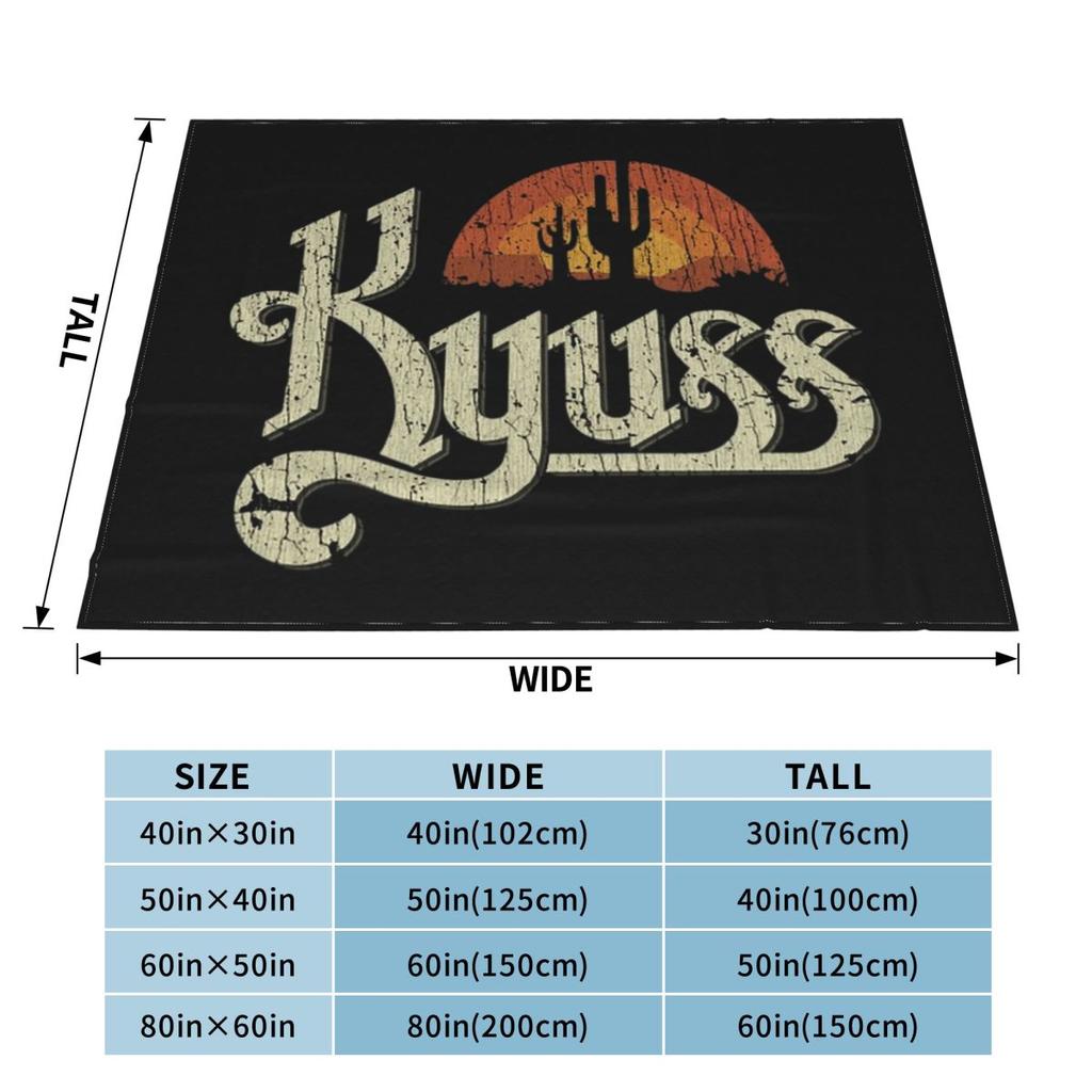 Kyuss Sunset 1987 Blanket Soft Warm Flannel Throw Blanket Plush for Bed Living room Picnic Travel Home Sofa