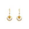 New Rose Earrings Retro Unique Temperament Ear Buckle Mesh Rose Circle Exquisite Earrings for Women