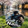Custom Name Personalized Avatar Print Umbrella, Auto Open Close, 8‑Rib Sturdy Frame, Commute Camping Hiking Use, Birthday Gift